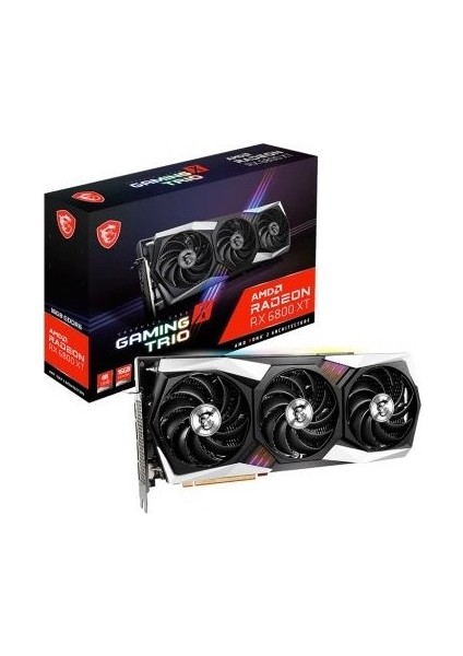 Msı Radeon Rx 6800 Xt Gamıng x Trıo 16GB Gddr6 256BIT Amd Ekran Kartı