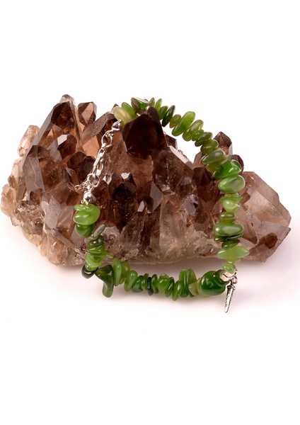 Yeşim Taşı Şekilsiz Bileklik - Kanada Yeşimi