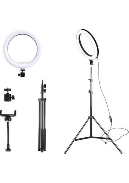 210 cm Tripod -Led Halka Işık Youtuber Tiktok Makyaj Stüdyo Işığı  Ring Light