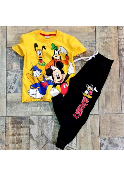 Erkek Çocuk 2'li Mickey Eşofman Takım