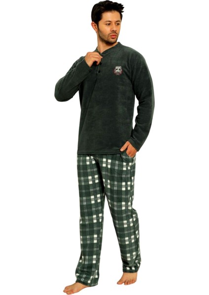 Kışlık Sıcak Tutan Erkek Polar Pijama Takımı modelleri