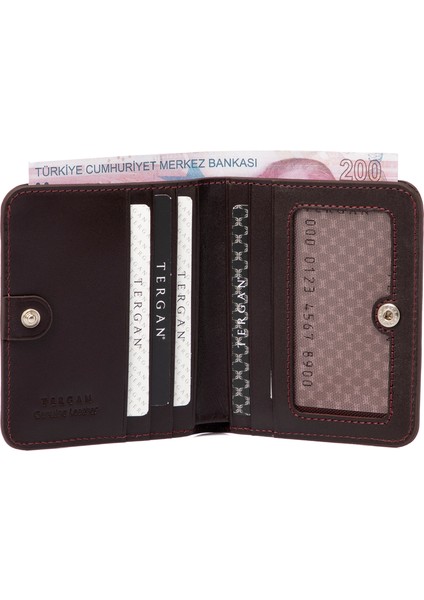 Bordo Deri Erkek Erkek Cüzdanı 01594T37