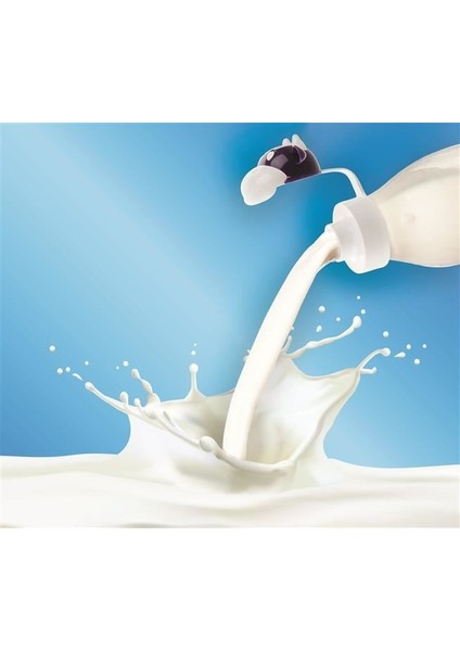 Inek Tasarımlı Sevimli Cam Suluk - Süt Şişesi 1000 ml