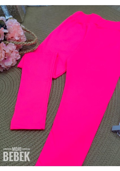 Kız Çocuk Şardonlu Tayt C1122 Fuşya fiyatları