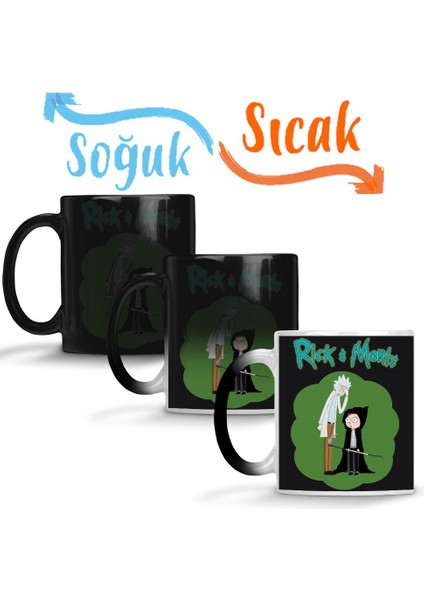 Rick & Morte 2 Sihirli Kupa Bardak Porselen