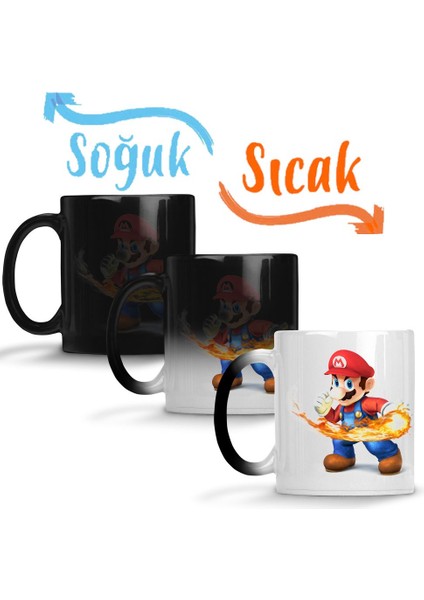 Süper Mario Atari Sihirli Kupa Bardak Porselen