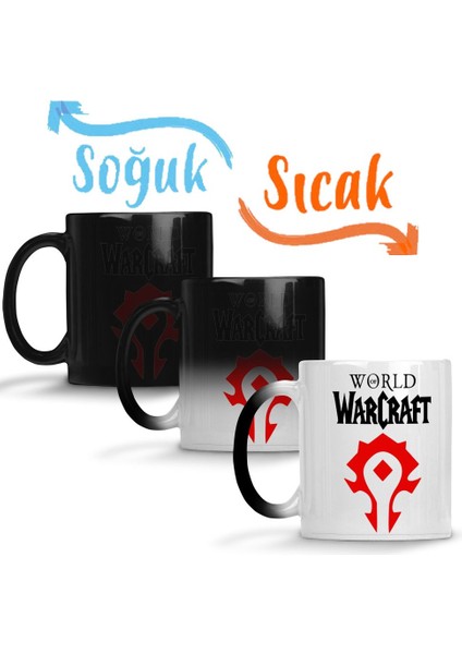 World Of Warcraft Horde Sihirli Kupa Bardak Porselen
