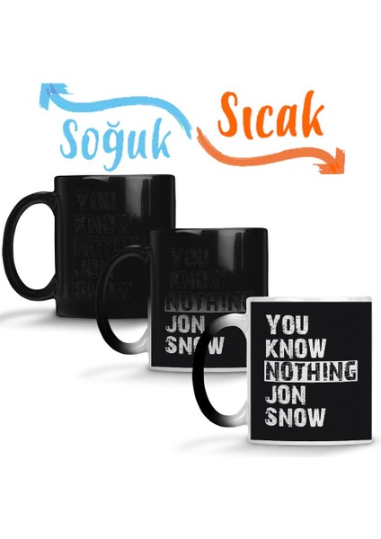 Know Nothing 1 Sihirli Kupa Bardak Porselen