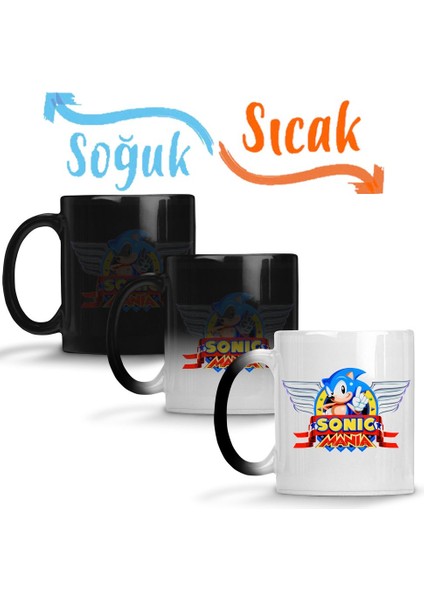 Sonic Mania Sihirli Kupa Bardak Porselen