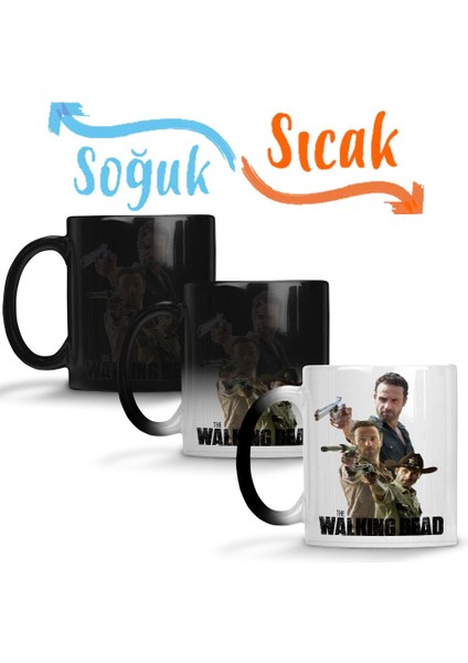 The Walking Dead Rick Twd Sihirli Kupa Bardak Porselen