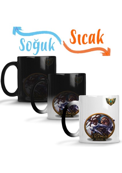 Rengar Lol League Of Legends Sihirli Kupa Bardak Porselen
