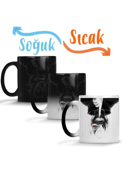 Kaneki Tokyo Ghoul Sihirli Kupa Bardak Porselen