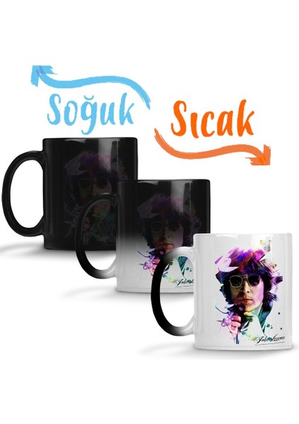 John Lennon 02 Sihirli Kupa Bardak Porselen