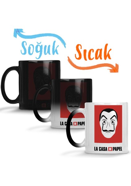 La Casa De Papel Sihirli Kupa Bardak Porselen