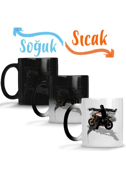 Daryl Dixon The Walking Dead Sihirli Kupa Bardak Porselen