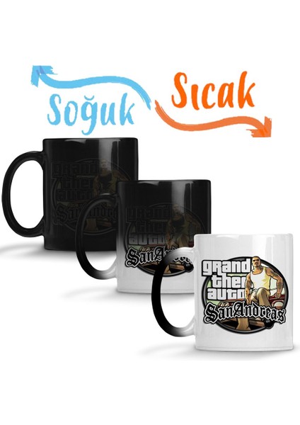 Grand Theft Auto Gta Sihirli Kupa Bardak Porselen