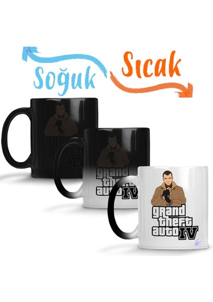 Grand Theft Auto Gta Iv Sihirli Kupa Bardak Porselen