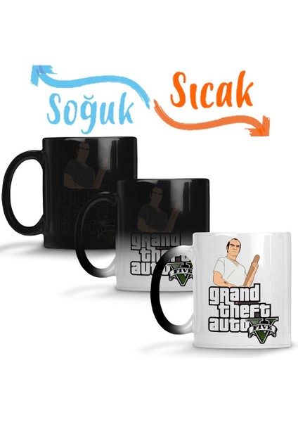 Grand Theft Auto Gta V Trevor Sihirli Kupa Bardak Porselen