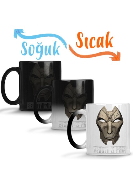 Jhin Beauty Is Paın Sihirli Kupa Bardak Porselen