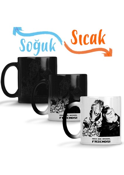 Dinossauro Friends Sihirli Kupa Bardak Porselen