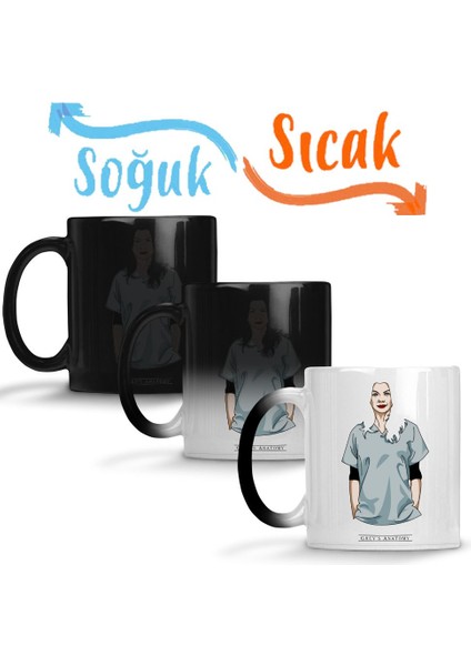Grey´s Anatomy Sihirli Kupa Bardak Porselen