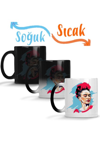 Frida Kahlo 6 Sihirli Kupa Bardak Porselen