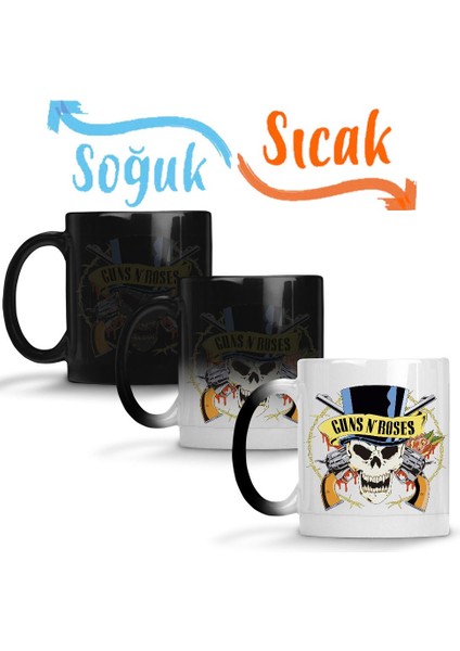 Guns N' Roses Sihirli Kupa Bardak Porselen