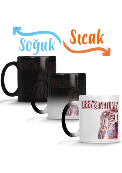 Grey's Anatomy Mk Sihirli Kupa Bardak Porselen