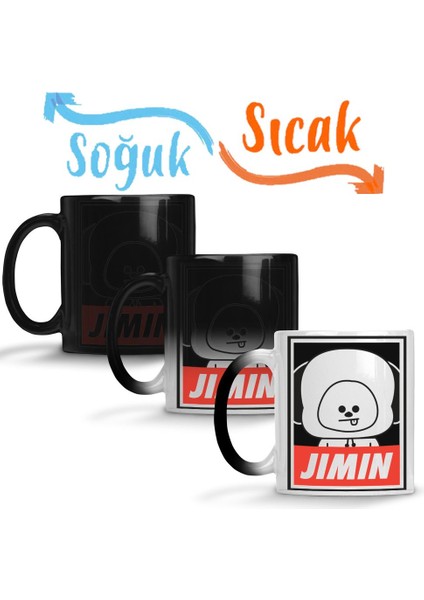 BT21 Jimin Bts Sihirli Kupa Bardak Porselen