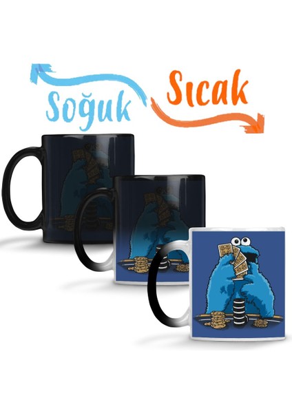 Kurabiye Canavarı 02 Sihirli Kupa Bardak Porselen