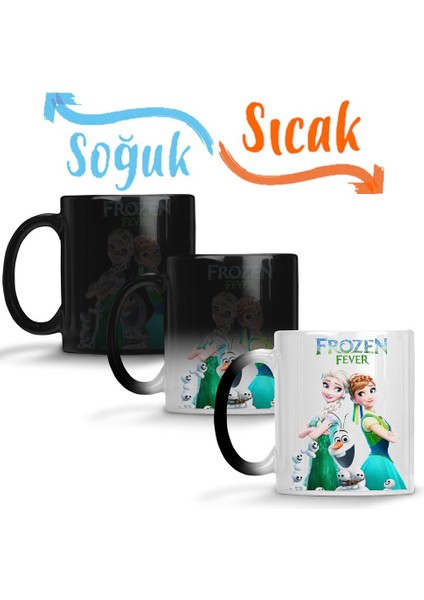 Elsa Anna Frozen Fever Olaf Sihirli Kupa Bardak Porselen