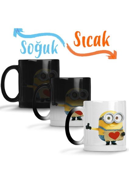 Minion 03 Sihirli Kupa Bardak Porselen