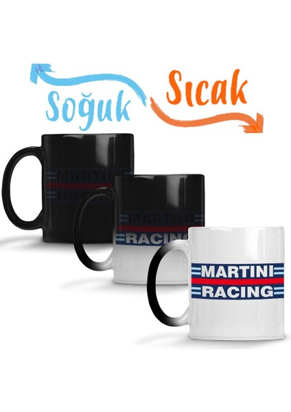 Martini Racing Sihirli Kupa Bardak Porselen