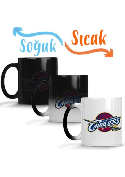 Cleveland Cavaliers Sihirli Kupa Bardak Porselen