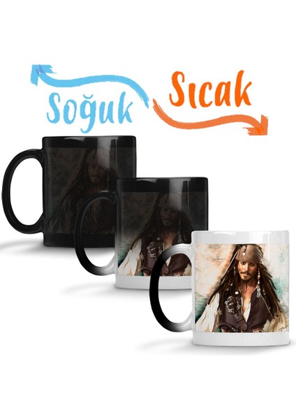 Jack Sparrow Sihirli Kupa Bardak Porselen