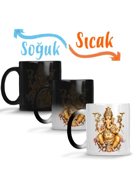 Ganesha Sihirli Kupa Bardak Porselen