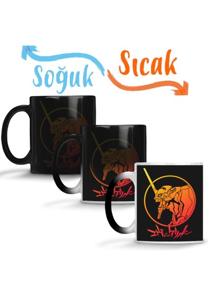 Shin Seiki Evangelion Sihirli Kupa Bardak Porselen