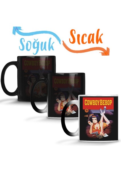 Cowboy Fiction Sihirli Kupa Bardak Porselen