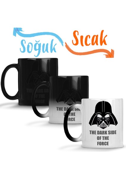 Darth Vader O Lado Negro Da Força Sihirli Kupa Bardak Porselen