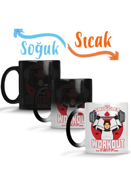 Star Wars The Smuggler Workout Sihirli Kupa Bardak Porselen