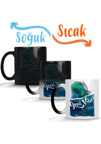 Good Vibes Sihirli Kupa Bardak Porselen