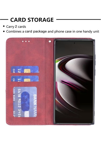 Tam Korumalı Manyetik Kart Yuvalı Suni Deri Telefon Kılıfı - Samsung Galaxy S22 Ultra (Yurt Dışından) modelleri