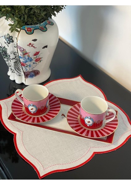 Pembe Damla Amerikan Servis 6'lı