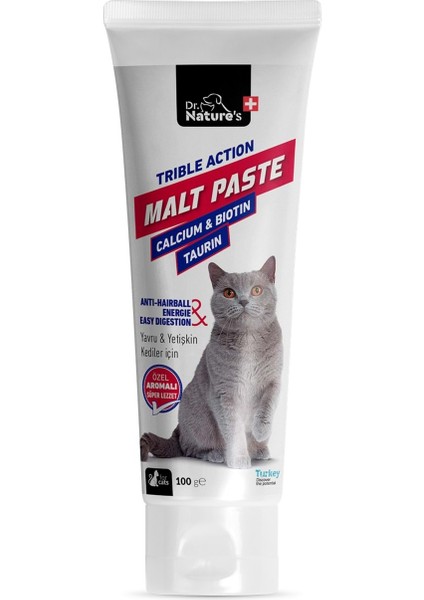 Dr. Natures Dr Nature's Kedi Malt Macun 2li Avantajlı Paket 100 Grx2