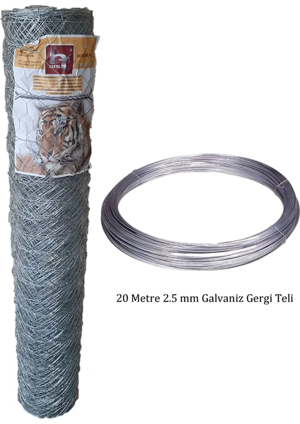 1 x 20 Metre Bahçe Tel Örgü Bahçe Çiti Çevirme Seti