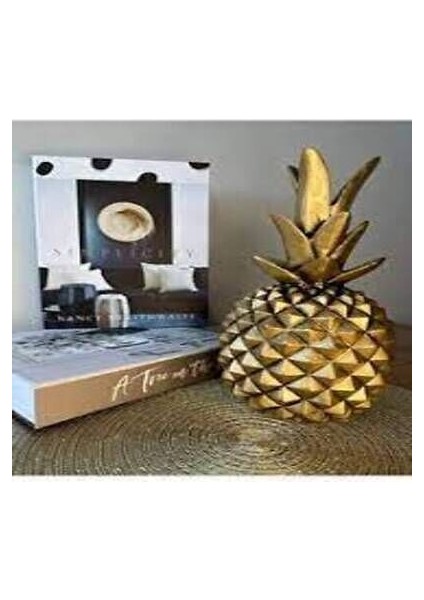 Tekli Ananas, Polyester Biblo, Hediyelik, Dekoratif Ürünler, Dekoratif Obje ve Biblo, Salon