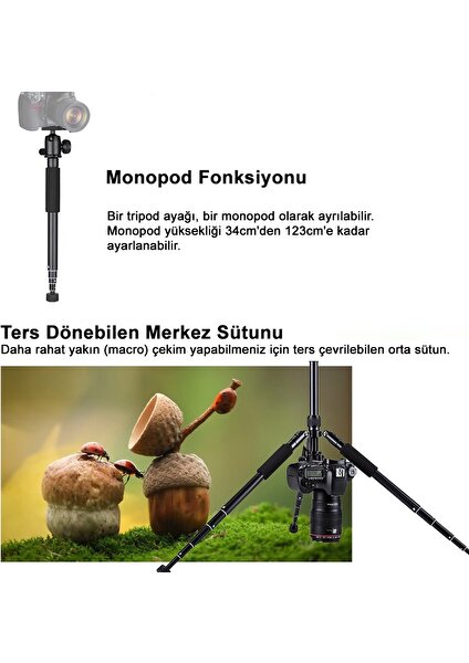 Yunteng VCT-190 Kompakt Tripod & Monopod