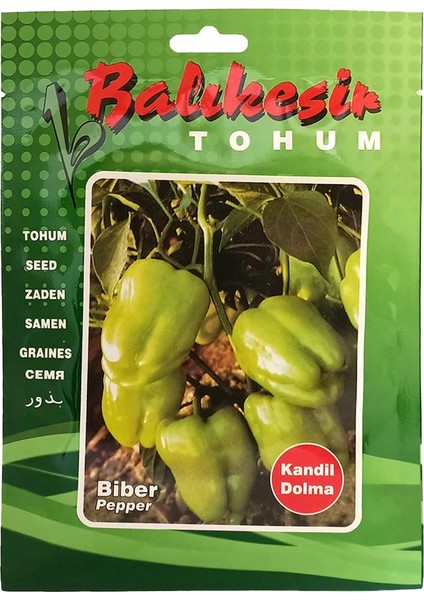 Balıkesir Tohumculuk Kandil Dolma Biber Tohumu, 25 Gr.