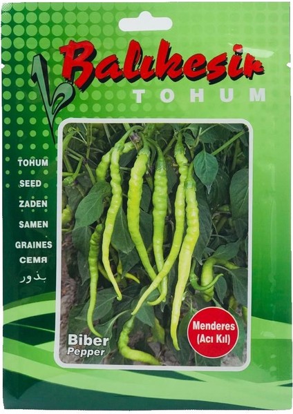 Balıkesir Tohumculuk Menderes(Kıl Acı) Biber Tohumu, 25 Gr.