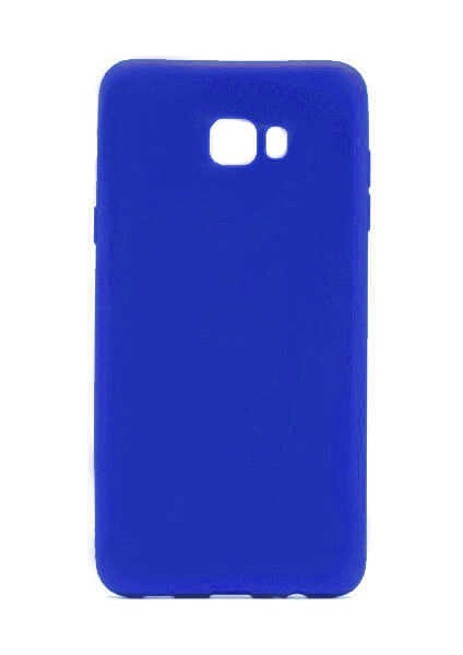 - Samsung Galaxy C9 Pro - Kılıf Mat Soft Premier Silikon Kapak - Saks Mavi - T1618